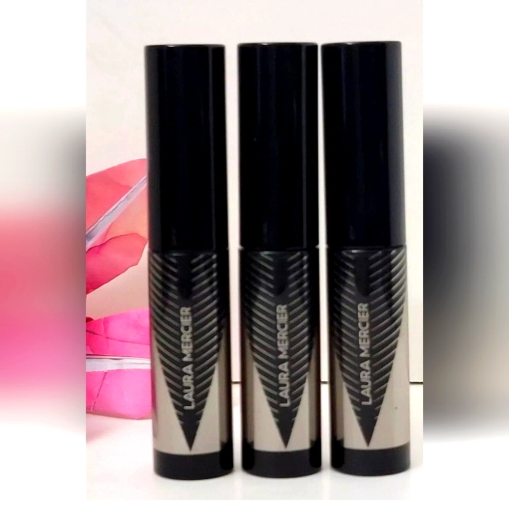 3 pk LAURA MERCIER CAVIER VOLUME PANARAMIC MASCARA 0.1 OZ GLOSSY BLACK MINI